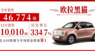 欧拉黑猫12月销量破万！这份年终总结亮了