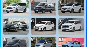 熟悉的冠亚军没悬念 MPV车型销量TOP10