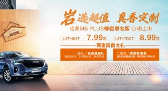 长城汽车首款明星联名版车型，哈弗M6 PLUS柳岩联名版正式上市