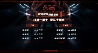 中国哈弗又一爆款开启预售 哈弗神兽13.2万元起霸气来袭